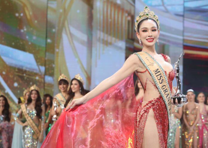 Đăng quang ngôi vị cao nhất tại Miss Grand Thailand 2024, Malin Chara-anan sẽ đại diện Thái Lan đến với Miss Grand International 2024 được tổ chức tại Myanmar vào tháng 10 năm nay.