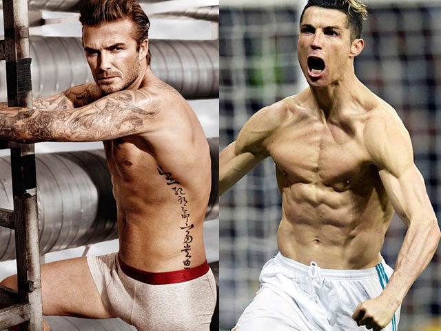 Beckham, CR7 lọt top cầu thủ có hình thể sexy nhất mọi thời đại