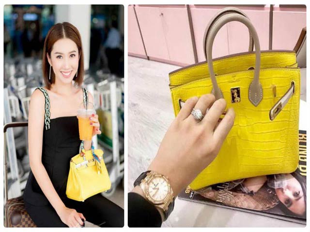 Nói không có tiền mua hàng hiệu, á khôi "Gạo nếp gạo tẻ" vẫn đeo túi trăm triệu đồng