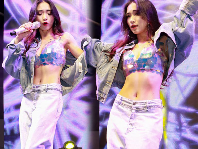 Khoe eo bé xíu "chất chơi" như Hòa Minzy: Mặc nội y cùng quần ống loe