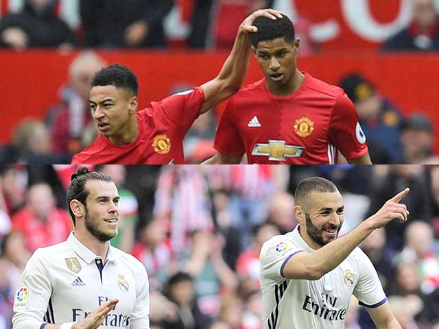 MU đấu Real ICC Cup: Rashford & Lingard hội qu&acirc;n chọi Bale & Benzema