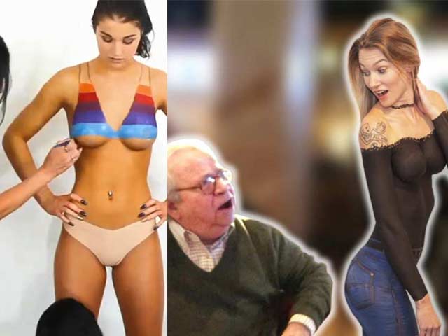 Những cô gái khiến người đi đường hoảng hồn vì "tưởng mặc mà không"