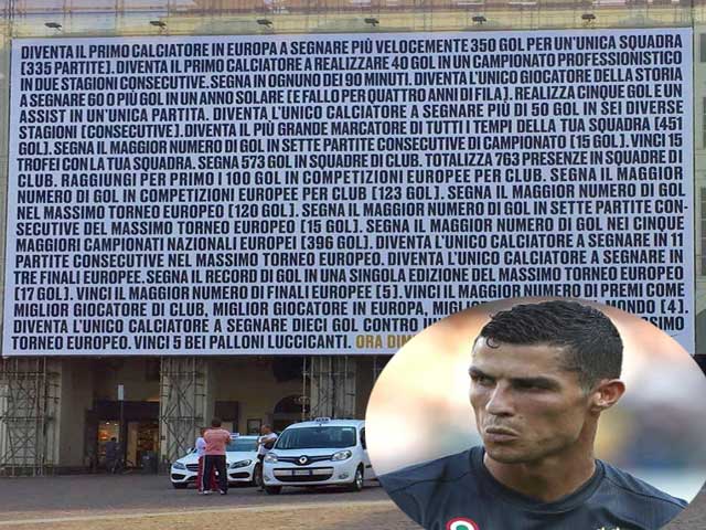 Ronaldo tịt ng&ograve;i ng&agrave;y ra mắt: Fan Juventus viết t&acirc;m thư độc đ&aacute;o