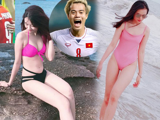 Mặc áo tắm, bạn gái Văn Toàn, Văn Thanh, Duy Mạnh "hot" 100%