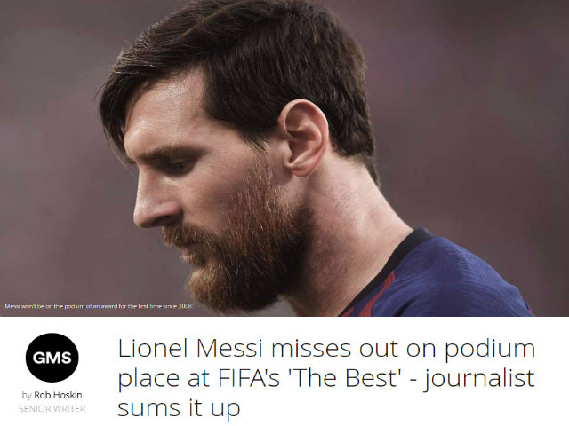 "The Best" hạ bệ Messi: B&aacute;o ch&iacute; sốc nặng, &aacute;m chỉ FIFA thi&ecirc;n vị Ronaldo
