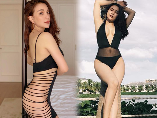 "Bí mật" của chiếc váy hở hết hông của "siêu vòng 3" Trà Ngọc Hằng