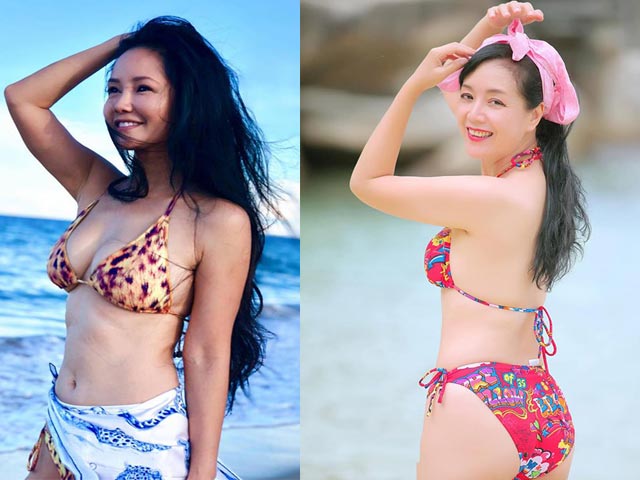 Hiếm U50 nào tự tin khoe cơ thể với bikini sexy như Hồng Nhung, Chiều Xuân...