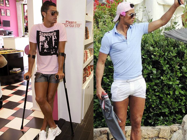 Chẳng ai trong giới cầu thủ đam mê kiểu quần ngắn cũn như Cristiano Ronaldo