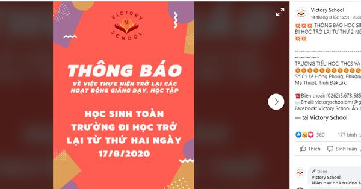 Thông báo học giữa mùa dịch bệnh Covid-19, phụ huynh lo lắng