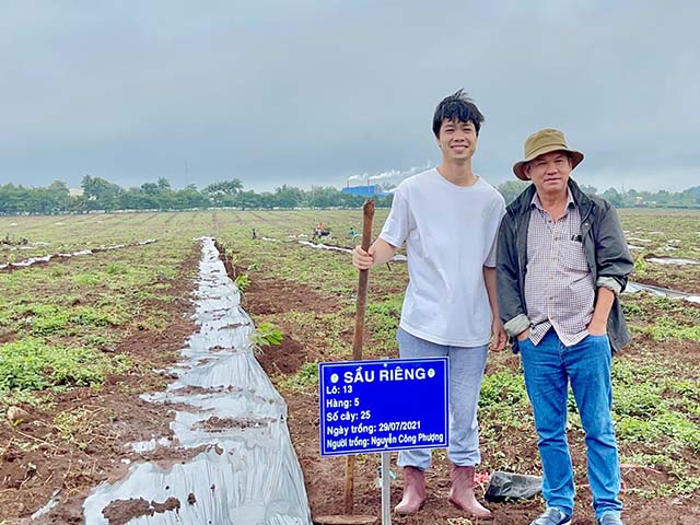 Bầu Đức cho Công Phượng, Xuân Trường đi làm nông dân trồng sầu riêng