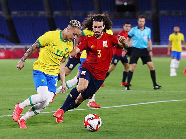 Trực tiếp chung kết bóng đá Olympic Brazil - Tây Ban Nha: Nỗ lực bất thành (Hết giờ)
