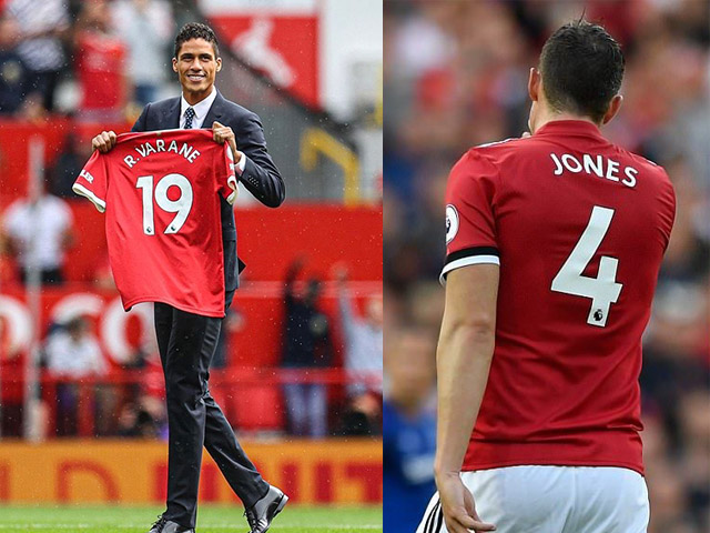Lý do Varane mặc áo 19 tại MU: Muốn áo số 4, người thừa Phil Jones không nhường