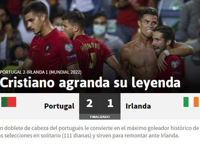 Báo chí “ngả mũ“ trước kỷ lục gia Ronaldo, phát hiện ăn mừng cực giống Messi