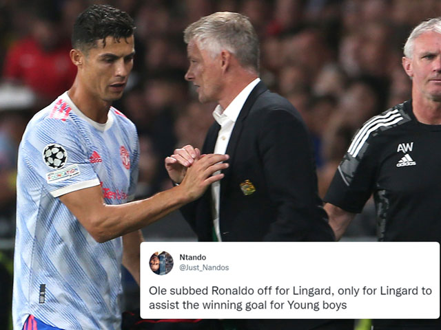 Solskjaer thay Ronaldo khiến MU thua ngược, bị fan “Quỷ đỏ“ trách thậm tệ