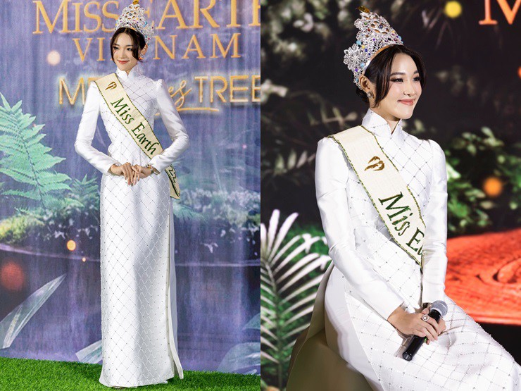 Miss Earth 2022: “Khi mặc áo dài, tôi thấy mình rất thanh lịch, tự tin” - 4