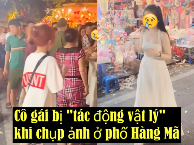 Xôn xao cô gái bị chủ hàng “tác động vật lý“ ở Hàng Mã