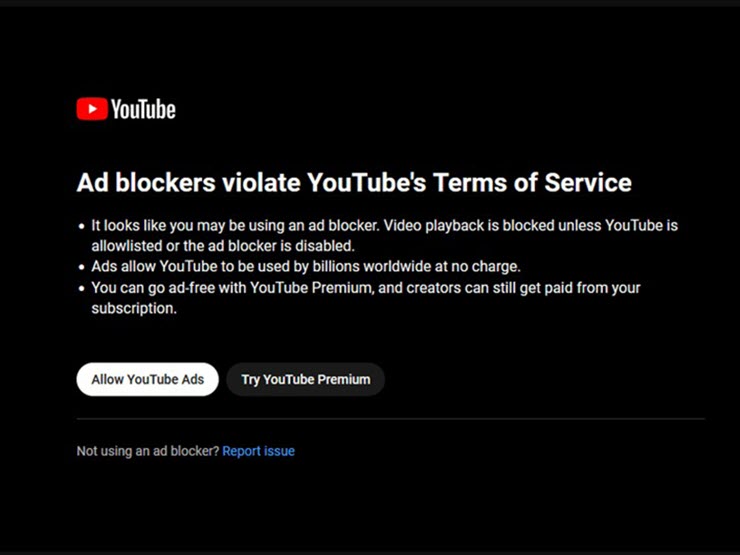 YouTube có hành động cực “gắt” với các trình chặn quảng cáo