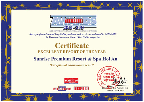 Mùa giải thưởng liên tiếp tại Sunrise Premium Resort & Spa Hội An - 1