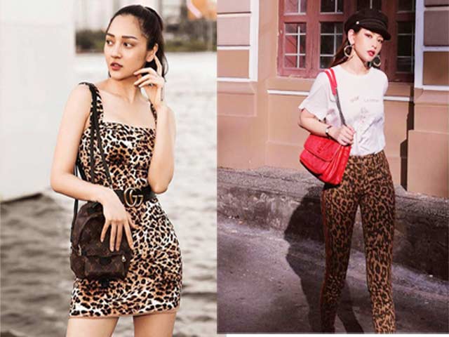 Sau nhiều năm quên lãng, họa tiết da báo lại khiến sao Việt điên đảo