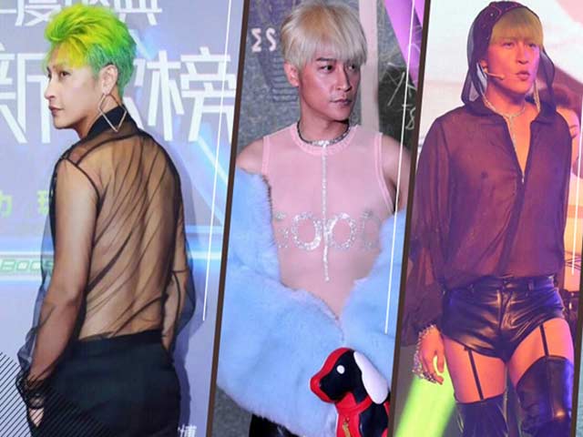 Sao “Hoàn châu cách cách” gây sốc khi mặc quần lót với áo mưa