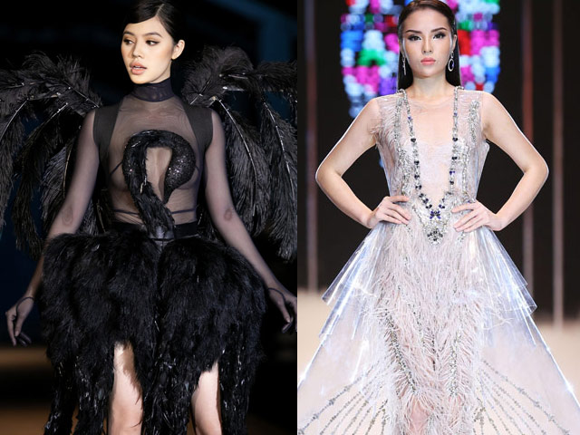 3 hoa hậu làm vedette trên sàn catwalk Thu Đông