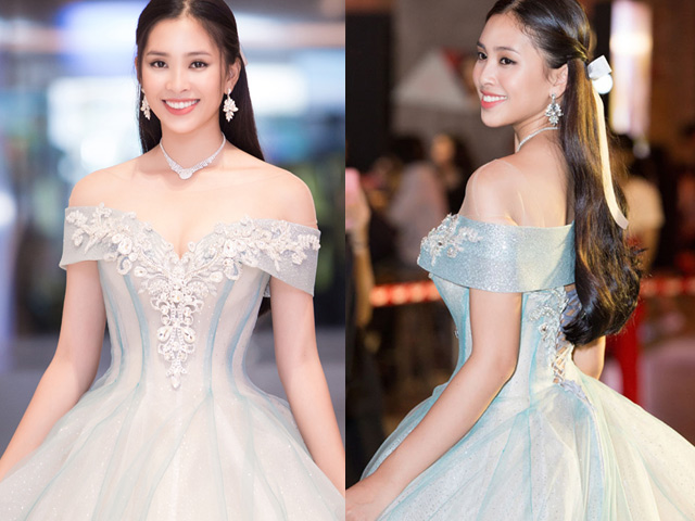 Hoa hậu Tiểu Vy diện váy công chúa, đẹp yêu kiều tuổi 18