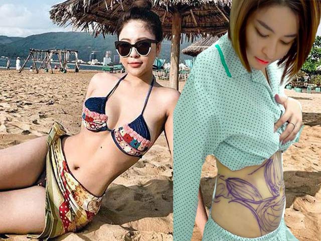 Sớm trở lại sau clip nóng, hot girl Trâm Anh vất vả hút mỡ bụng bất chấp rủi ro