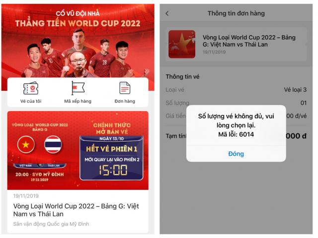 CĐV tiếc nuối vì hụt vé trận ĐT Việt Nam đấu Thái Lan ở vòng loại World Cup