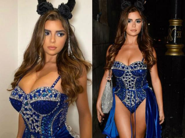 ‘Kim Kardashian nước Anh' xuống đường nóng bỏng dịp Halloween