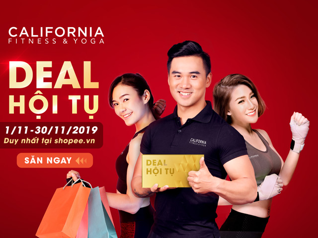 Hàng loạt deal khủng từ California Fitness & Yoga “hội tụ” trên Shopee tháng 11 này - săn ngay kẻo lỡ!