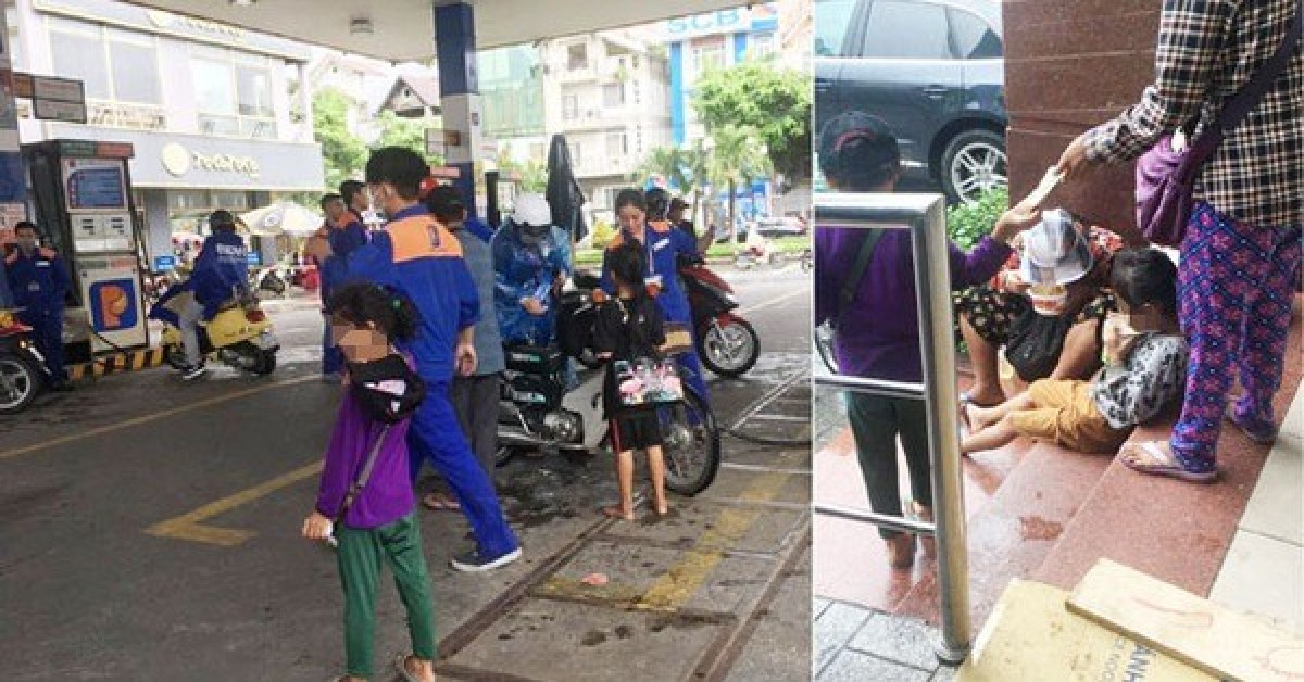 Công khai đày đọa trẻ em giữa phố