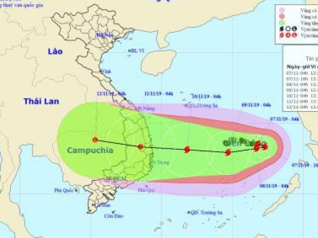 Bão số 6 diễn biến vô cùng phức tạp, có thể đổ bộ vào Chủ Nhật