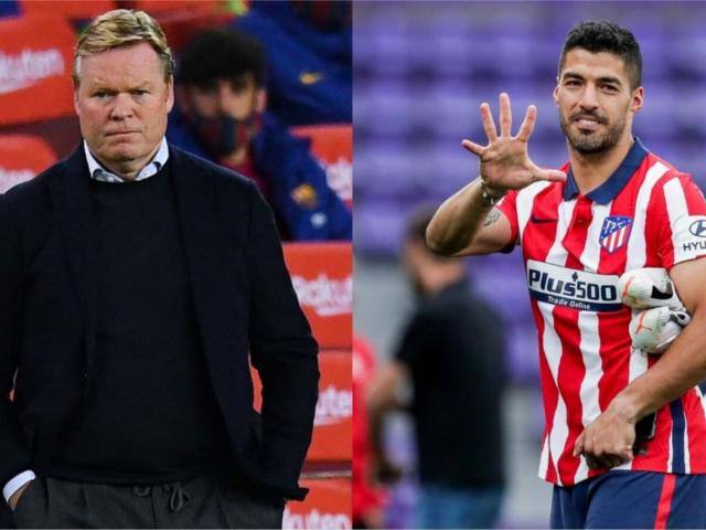 Barcelona đấu Atletico Madrid: Suarez “đá xoáy“ Koeman, trọng tài bất ngờ gặp sự cố