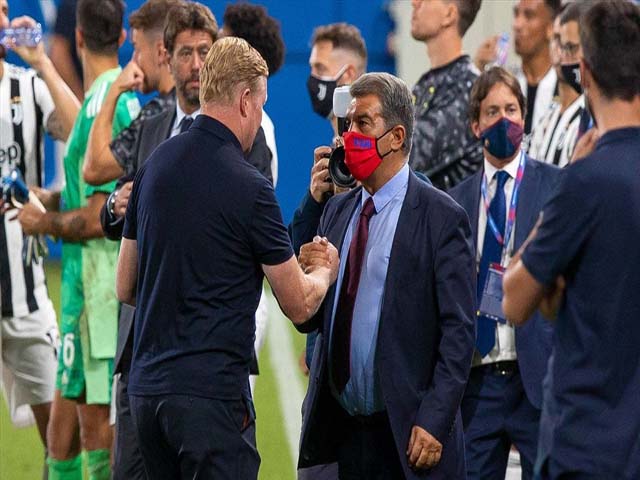Barca thua sốc Atletico vẫn không sa thải Koeman, Chủ tịch Laporta thỏa thuận ngầm