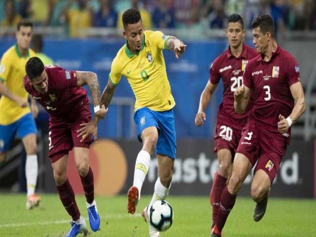 Video bóng đá Venezuela - Brazil: Choáng váng đòn phủ đầu, nỗ lực kiệt cùng (Vòng loại World Cup) (H1)