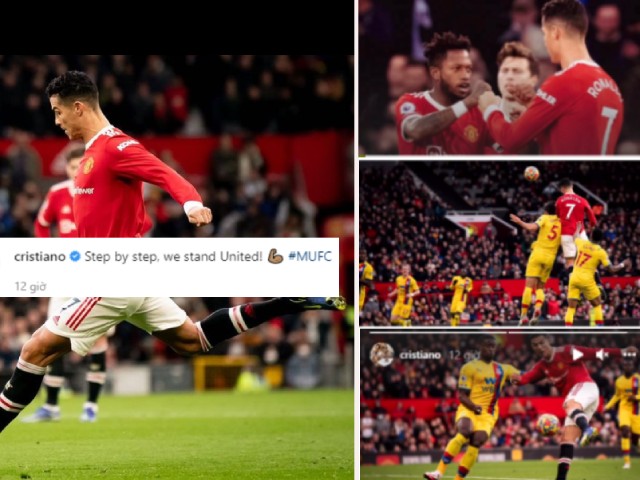 Ronaldo khoe ảnh ăn mừng với “Fred đại đế“, nói gì về trận thắng của MU?